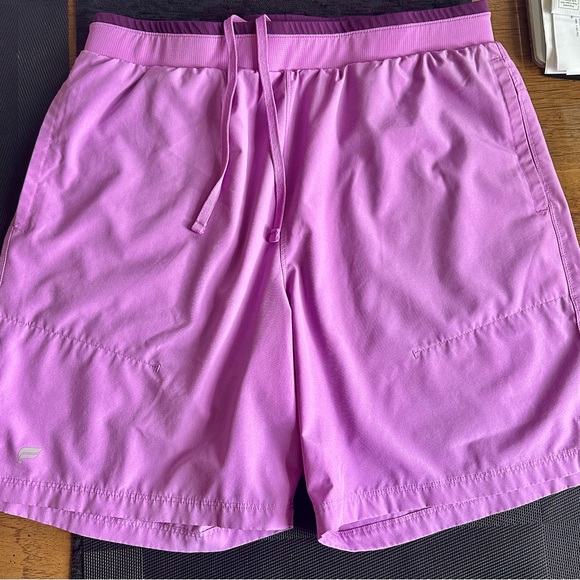 Fabletics Mint and Lavender Athletic Shorts - Picture 4 of 6